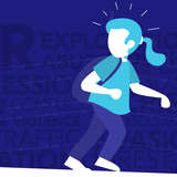 Cartoon image of an unaccompanied minor