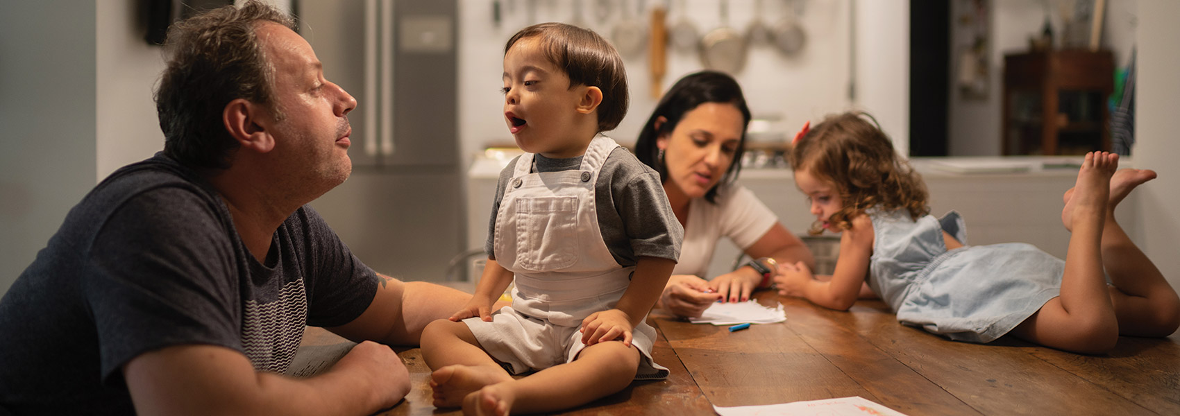 Peyton and his adoptive parents learned how provide for his medical needs